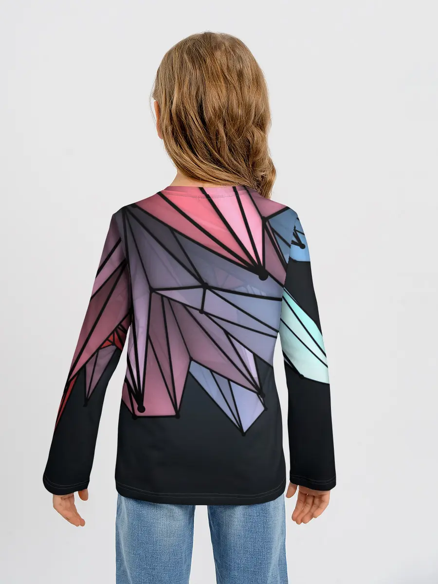 Детский лонгслив / ГеометриЧеский Рисунок