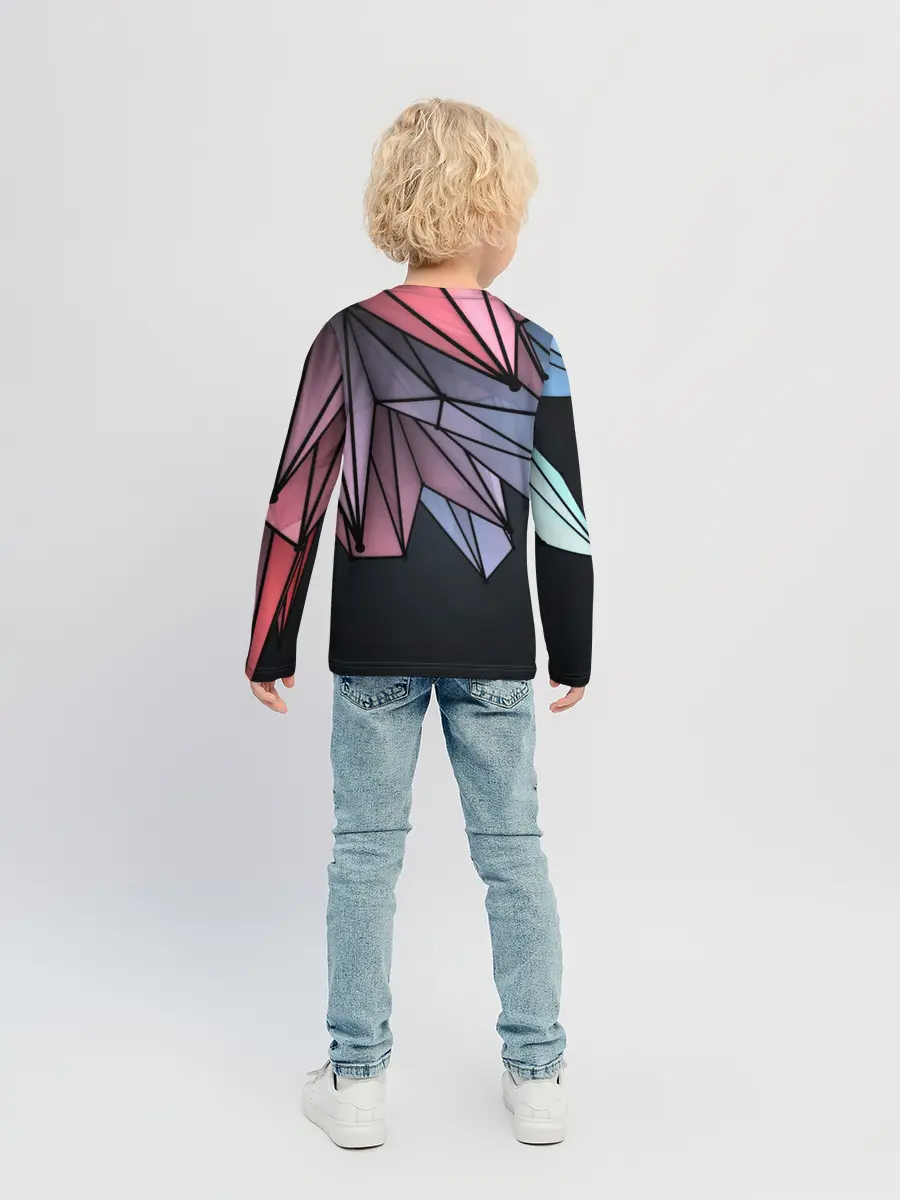Детский лонгслив / ГеометриЧеский Рисунок