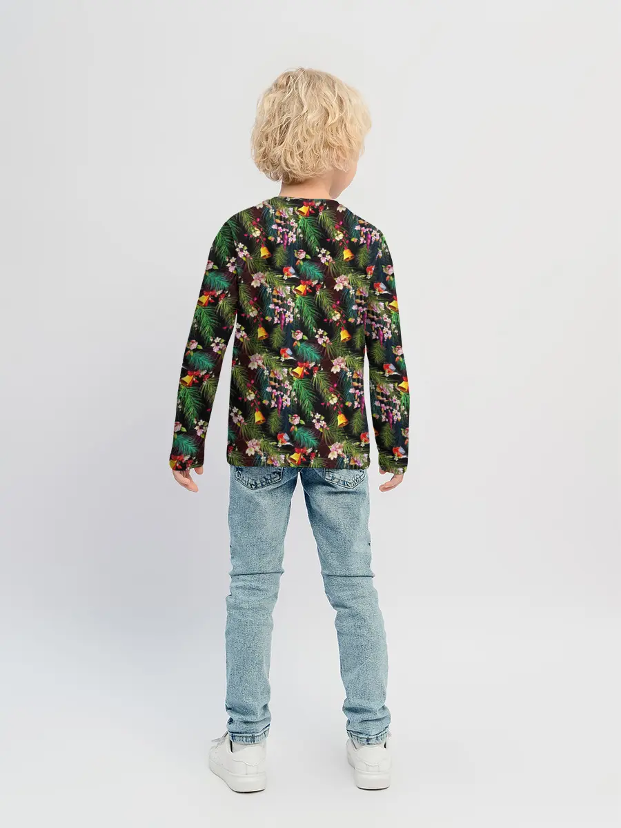 Детский лонгслив / Новогодняя Ёлка