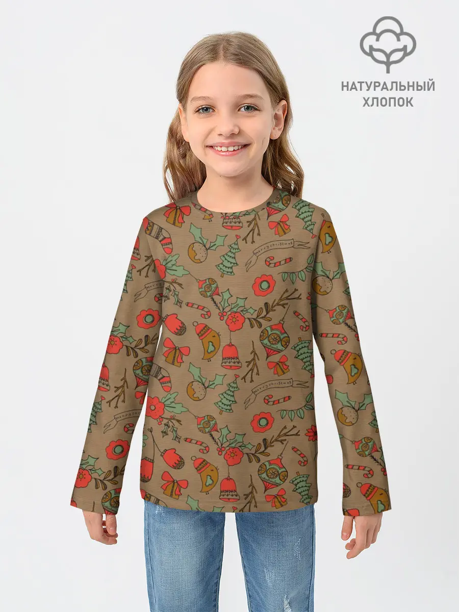 Детский лонгслив / Merry Christmas!