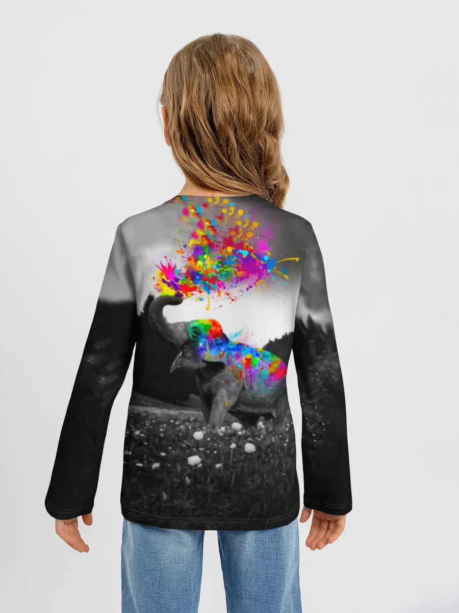 Детский лонгслив / Слон