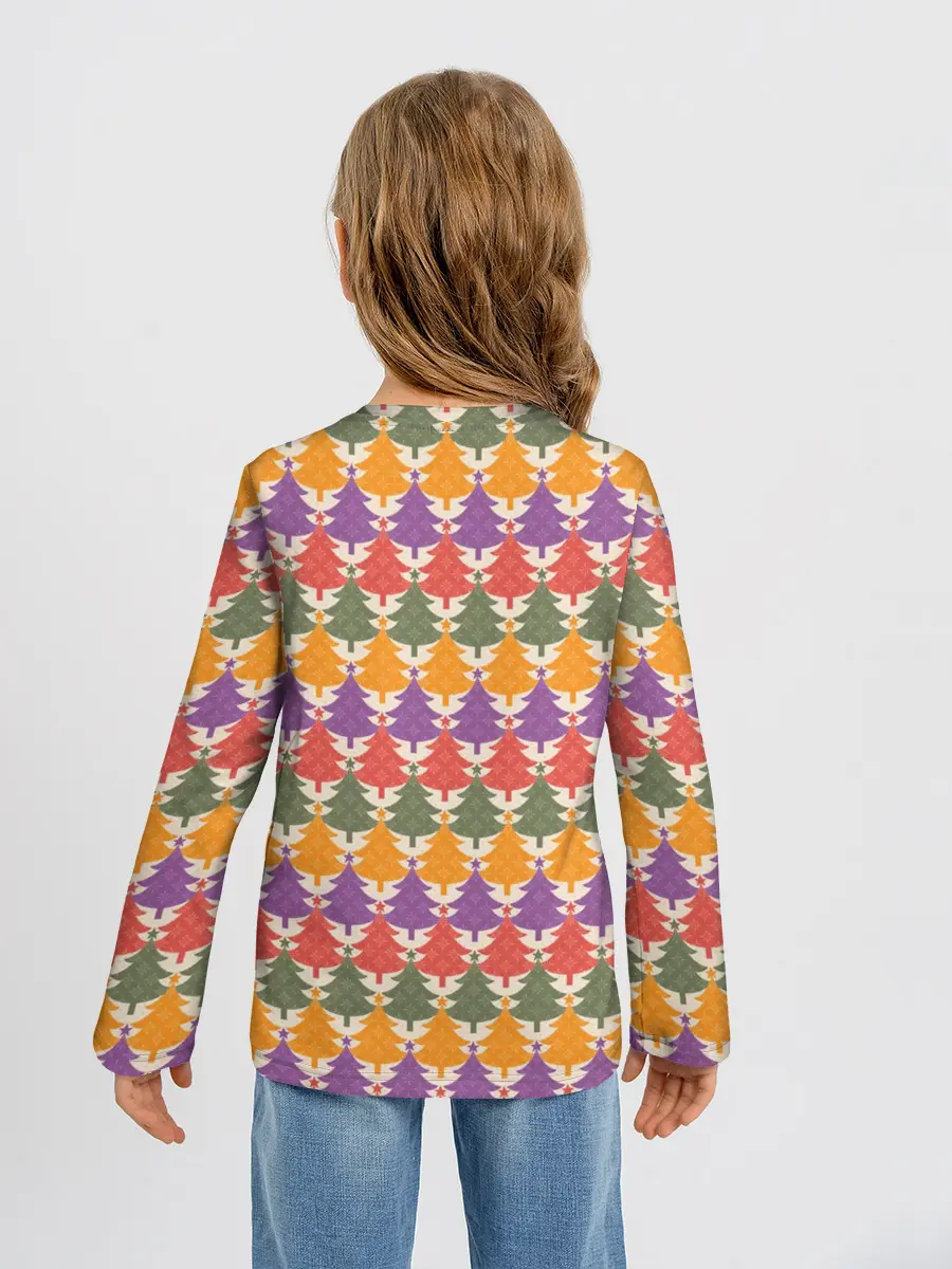 Детский лонгслив / Ёлочки