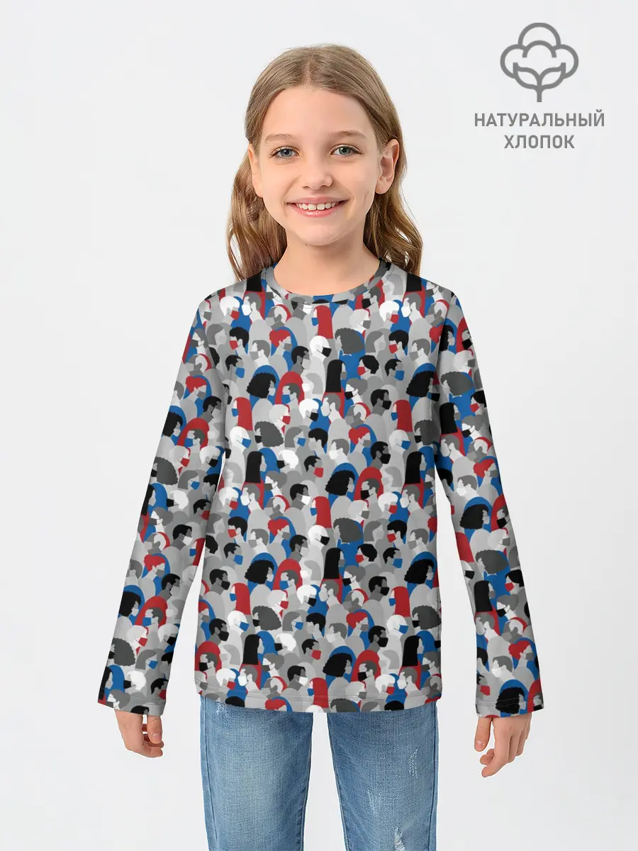 Детский лонгслив / Коронавирус