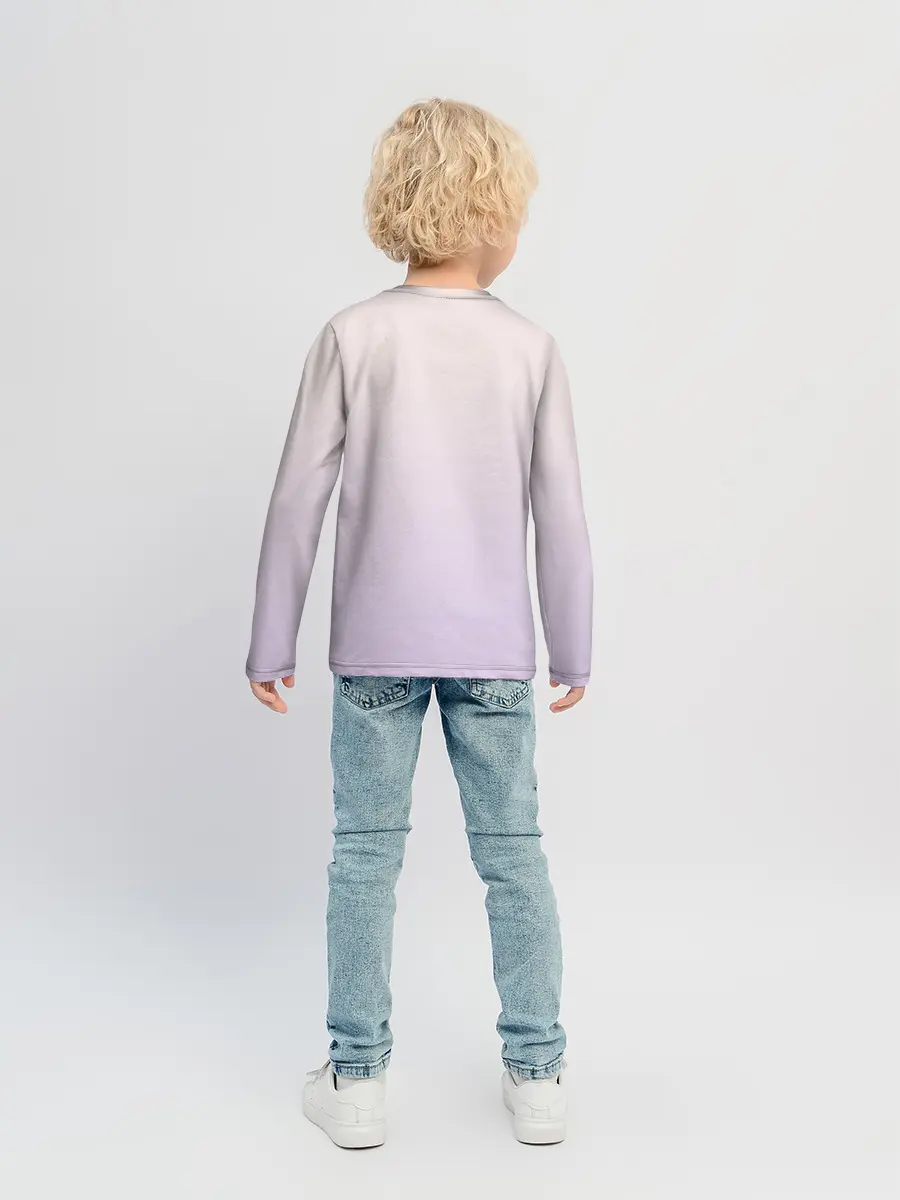 Детский лонгслив / малышка чиби пончик лис