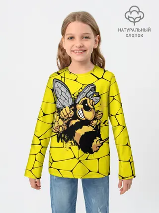 Детский лонгслив / Дикая пчела