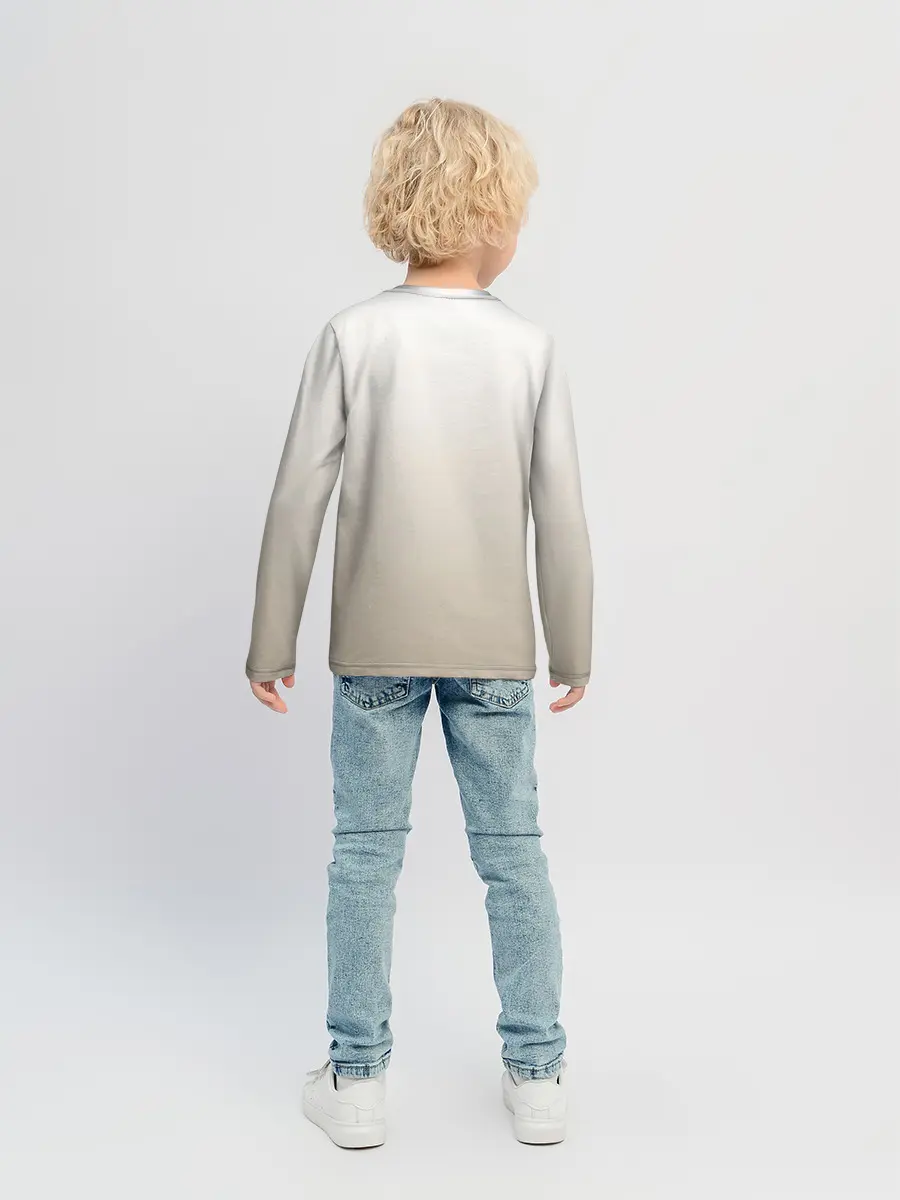 Детский лонгслив / летящая сова рисунок