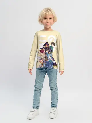 Детский лонгслив / KonoSuba девочки вместе