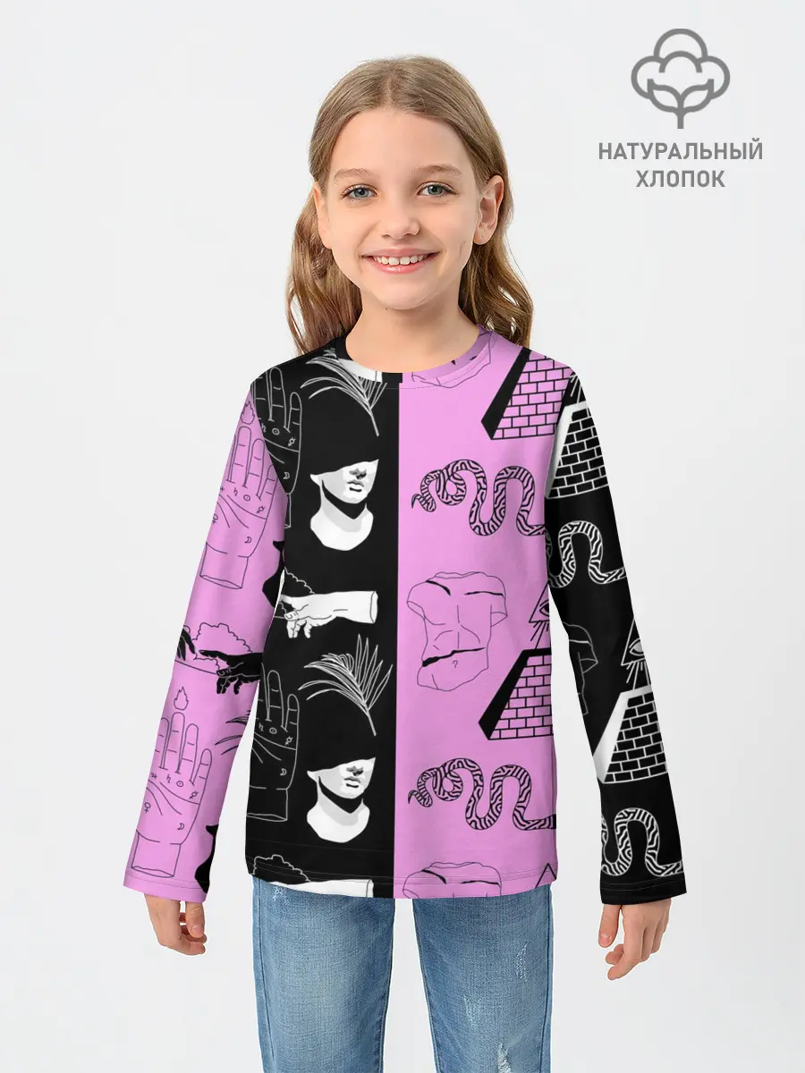 Детский лонгслив / руки, статуи