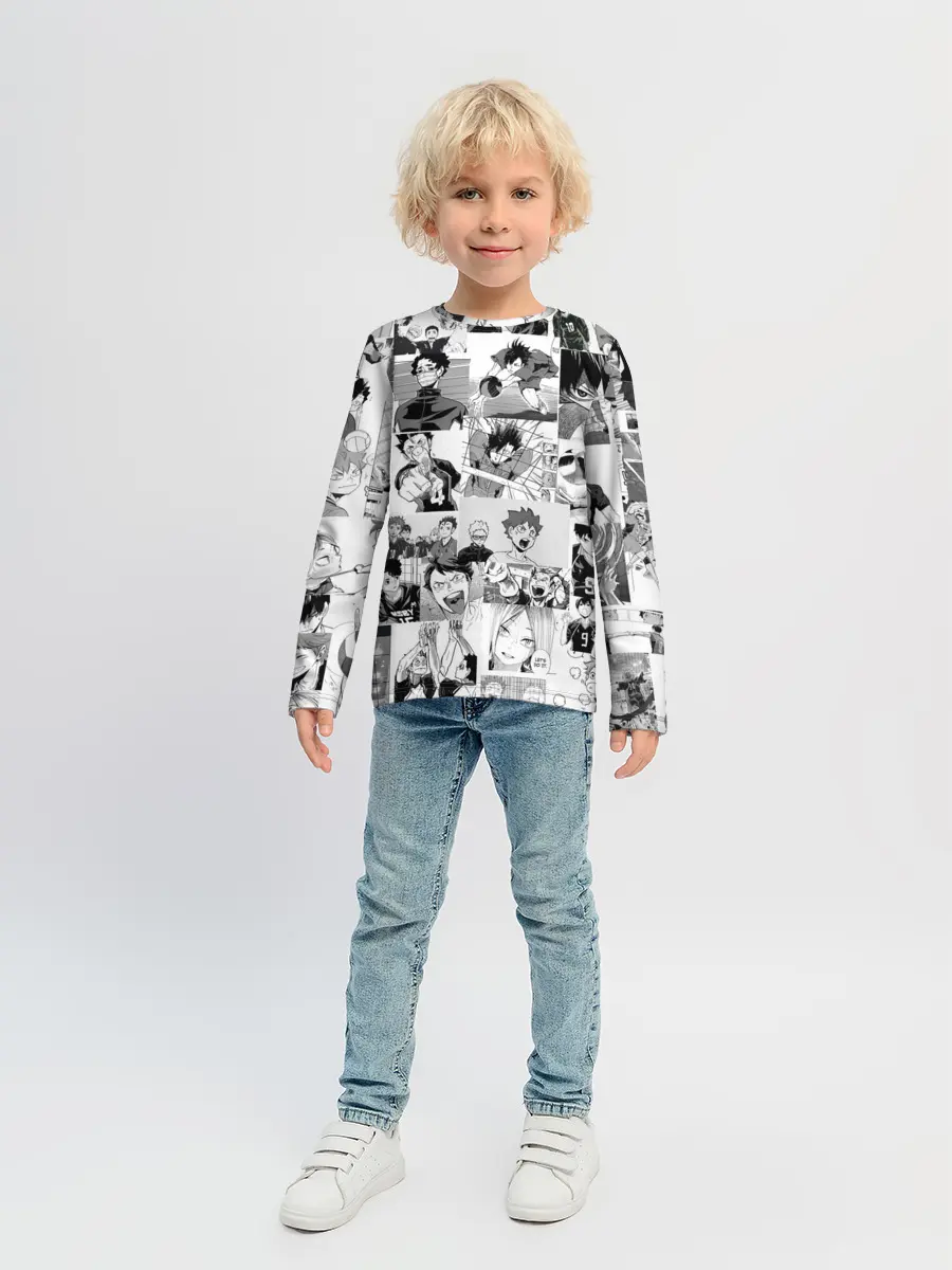 Детский лонгслив / Haikyu pattern