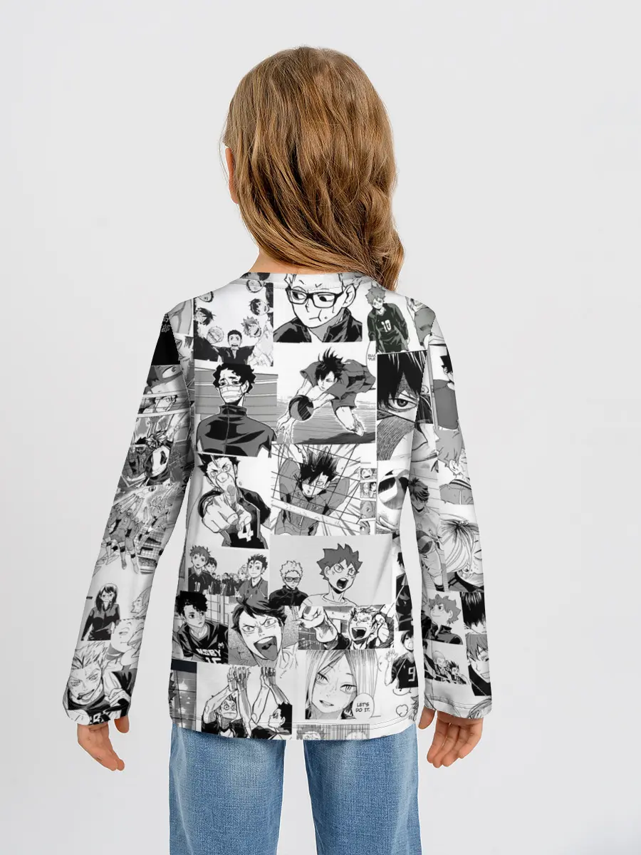 Детский лонгслив / Haikyu pattern