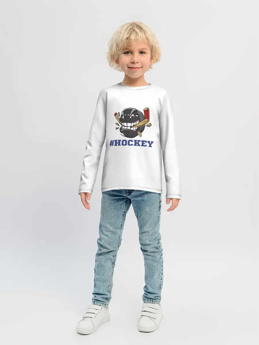 Детский лонгслив / Хоккей