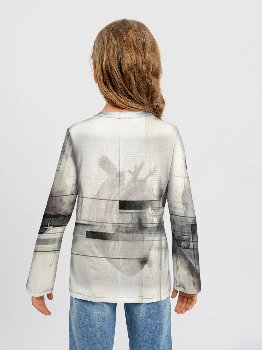 Детский лонгслив / Концептуальное сердце.