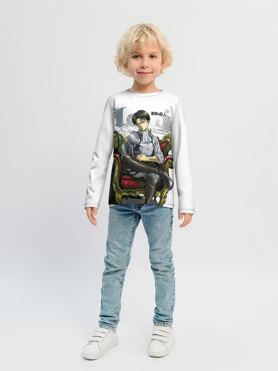 Детский лонгслив / Крутой Леви Аккерман