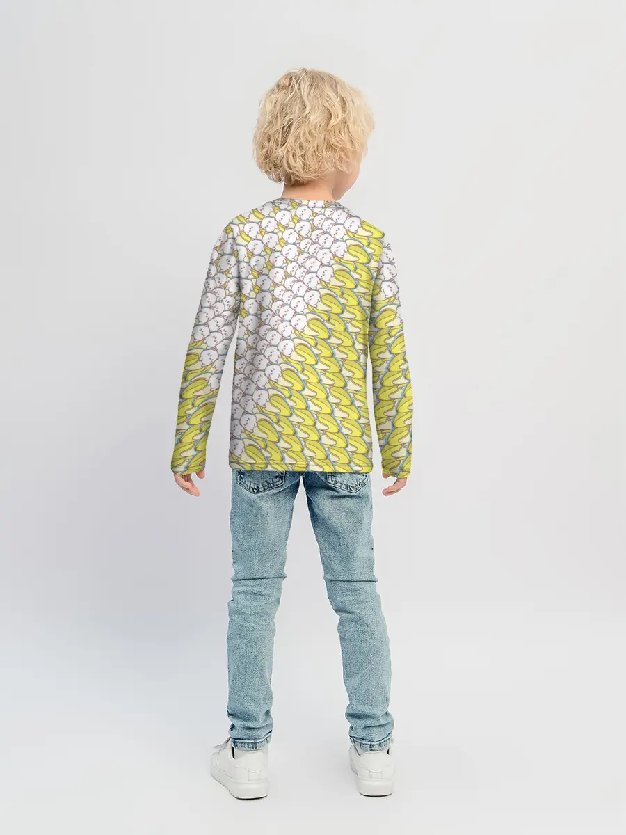 Детский лонгслив / Банана-котики