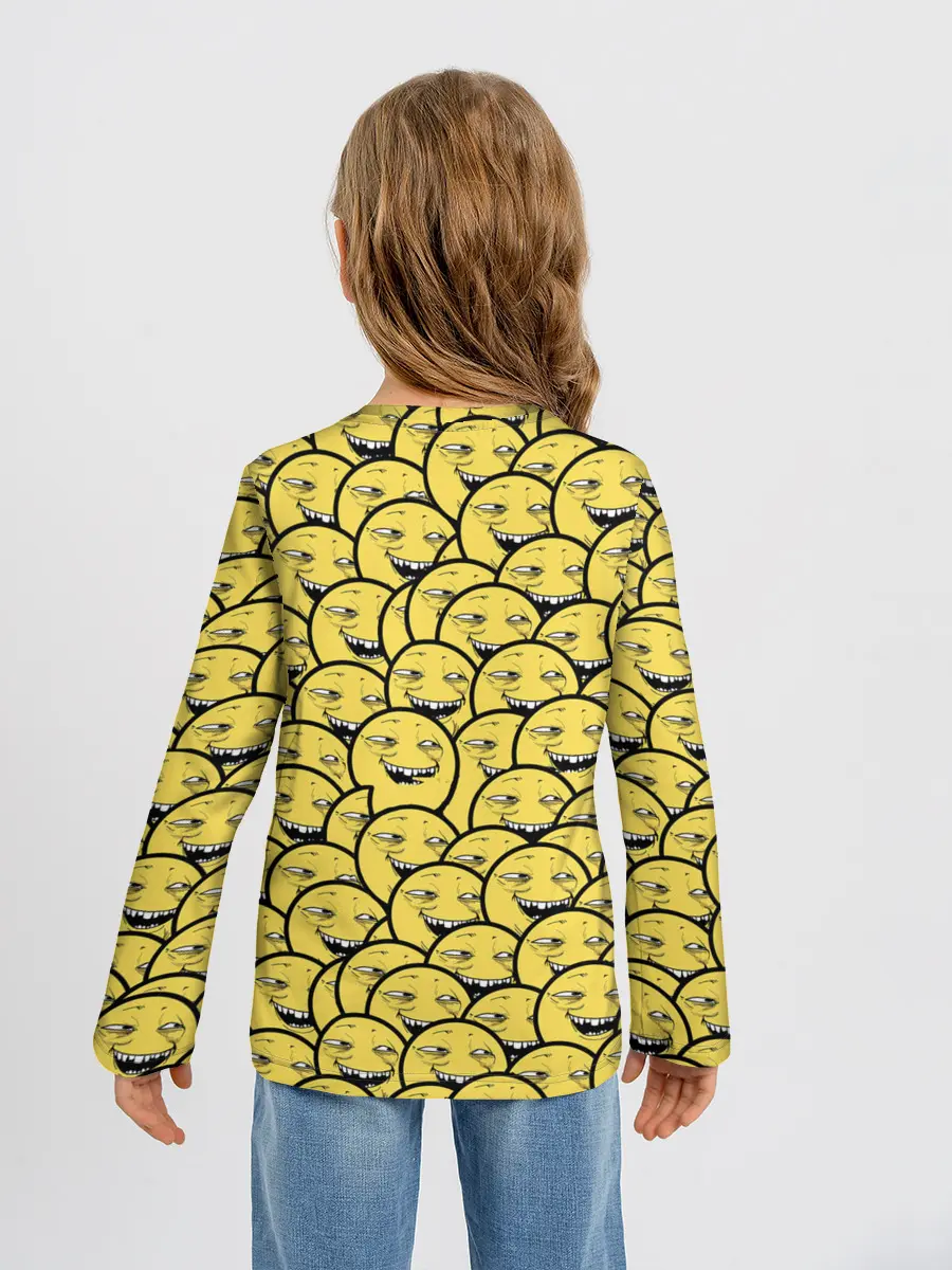 Детский лонгслив / Йоба-смайлики