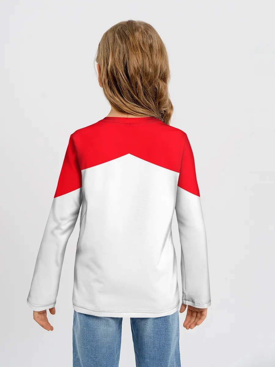 Детский лонгслив / Учёба-Химия