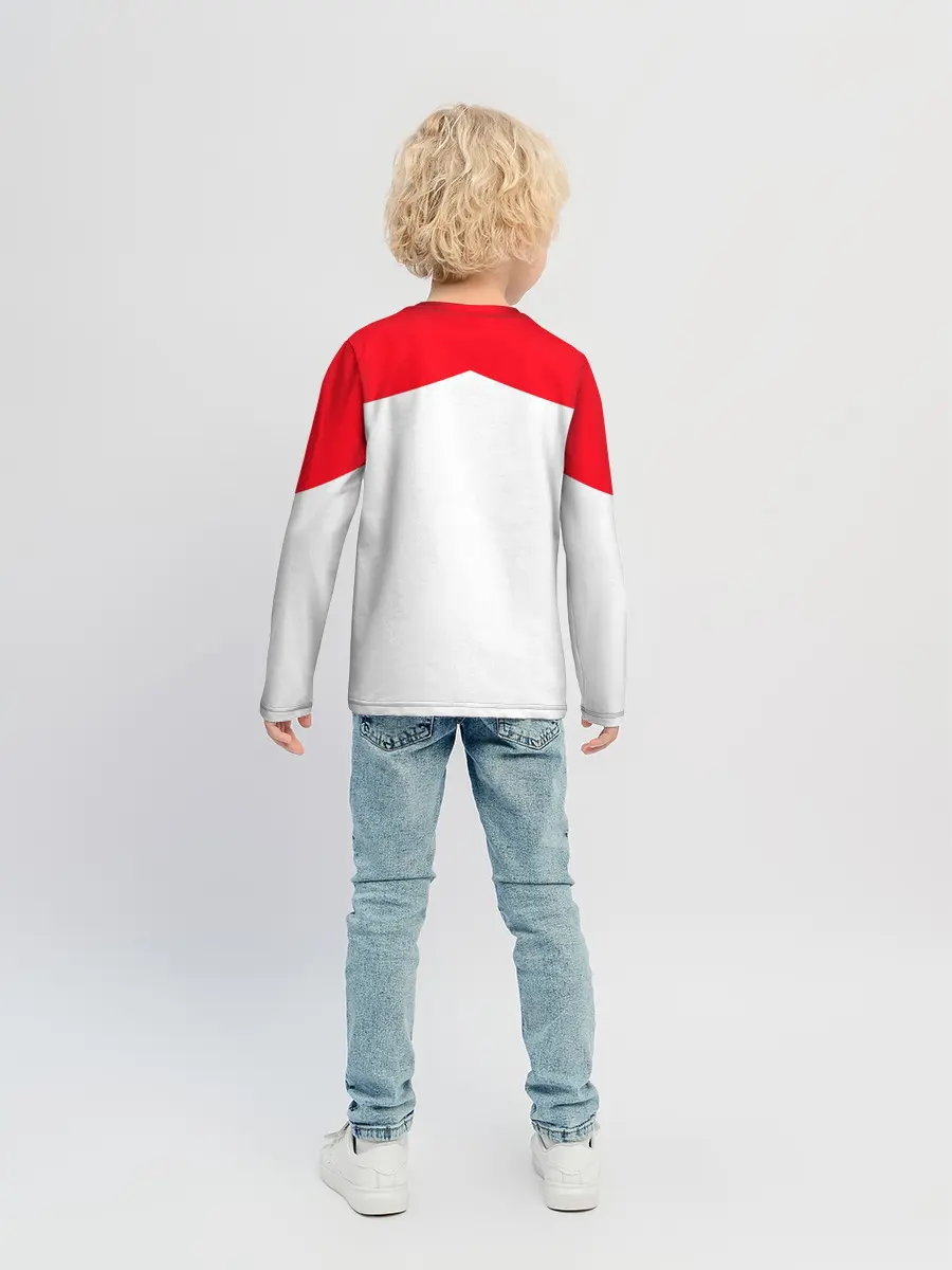 Детский лонгслив / Учёба-Химия