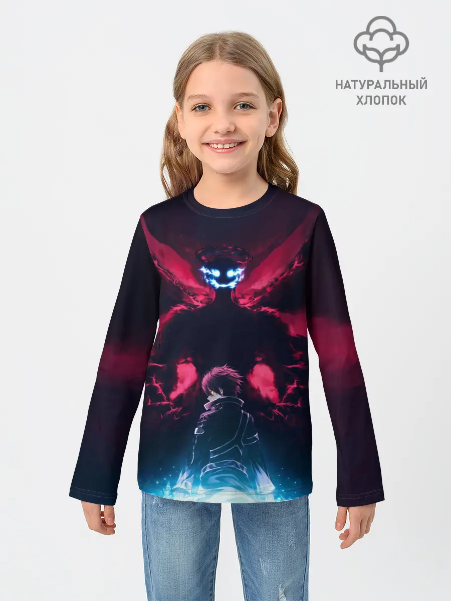 Детский лонгслив / Kirito спиной