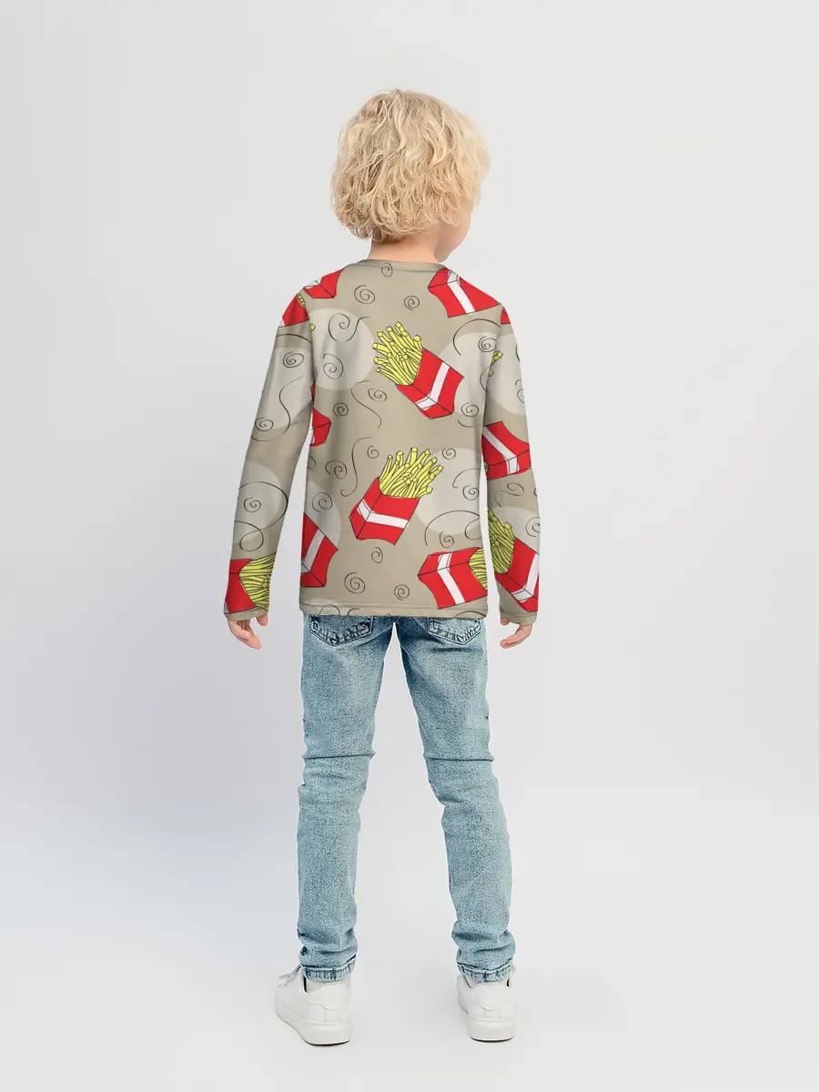 Детский лонгслив / Фастфуд - Картошка фри
