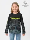 Детский лонгслив / Город CYBERPUNK 2077