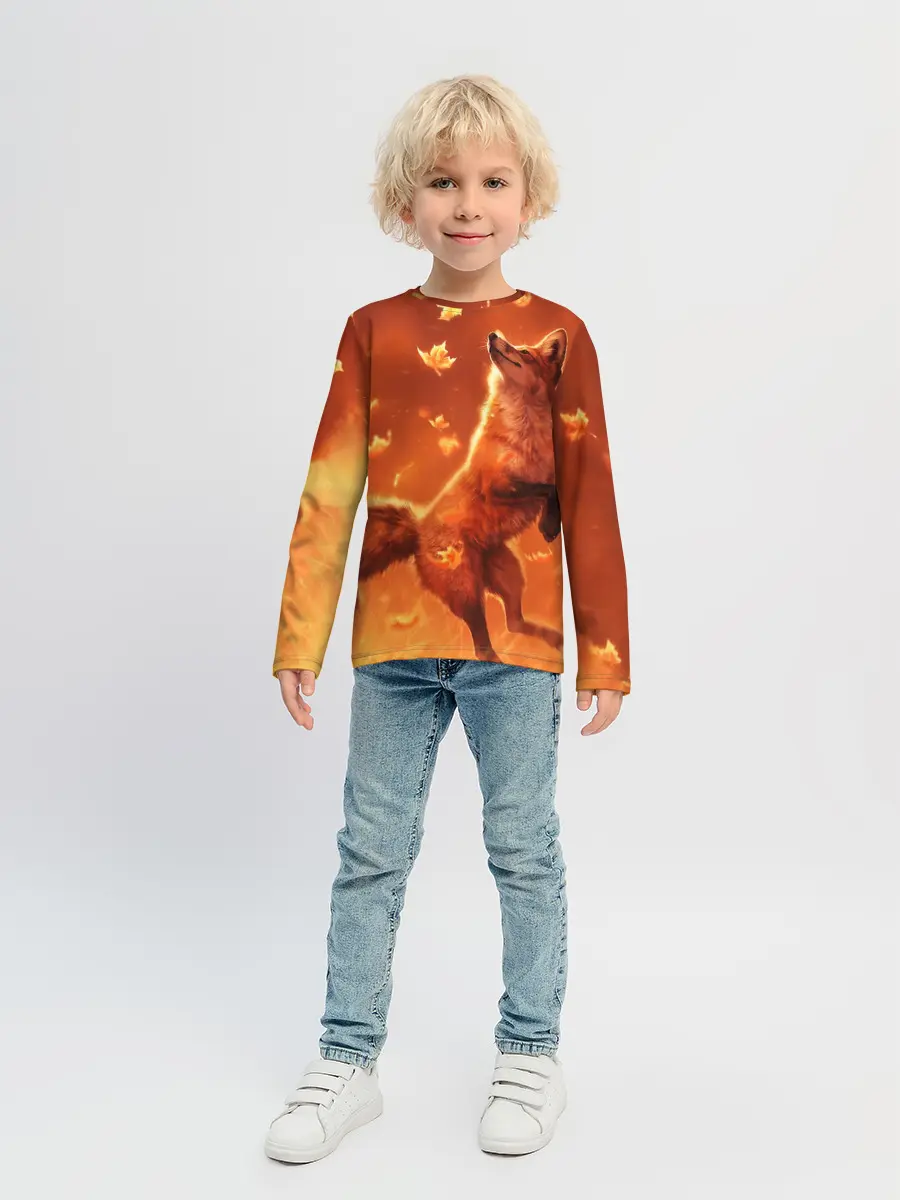 Детский лонгслив / Лисенок