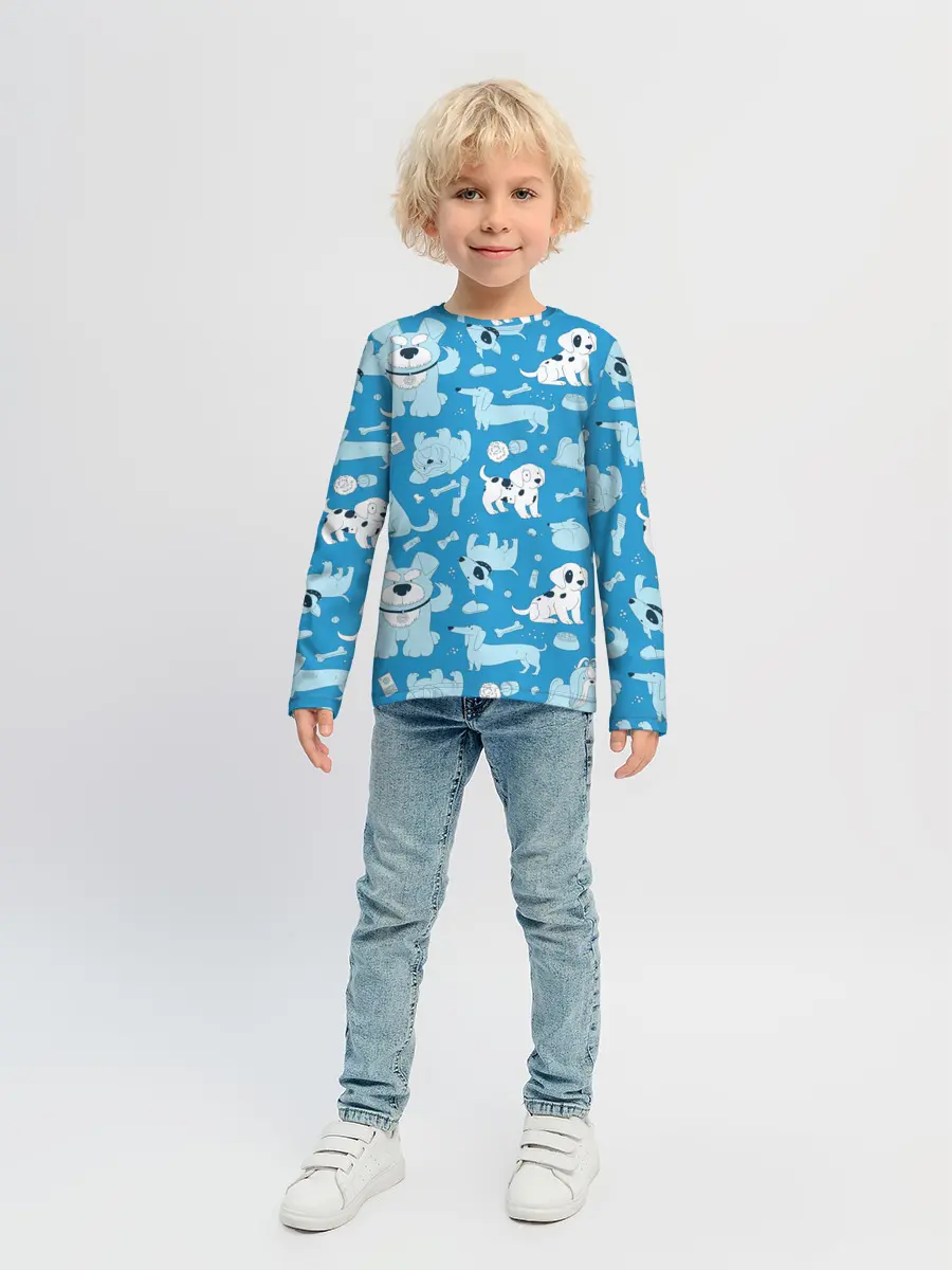 Детский лонгслив / Собачки
