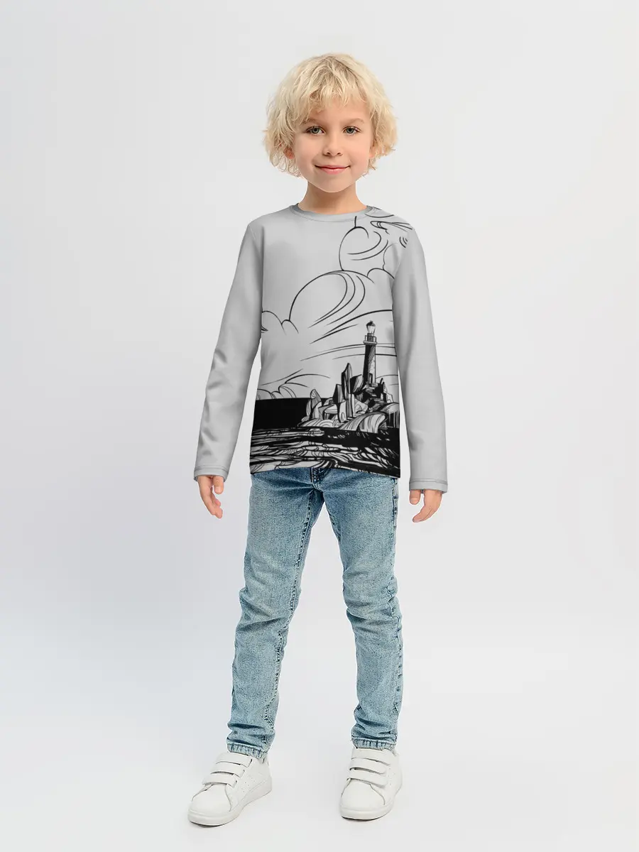 Детский лонгслив / Маяк