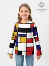 Детский лонгслив / Color blocking