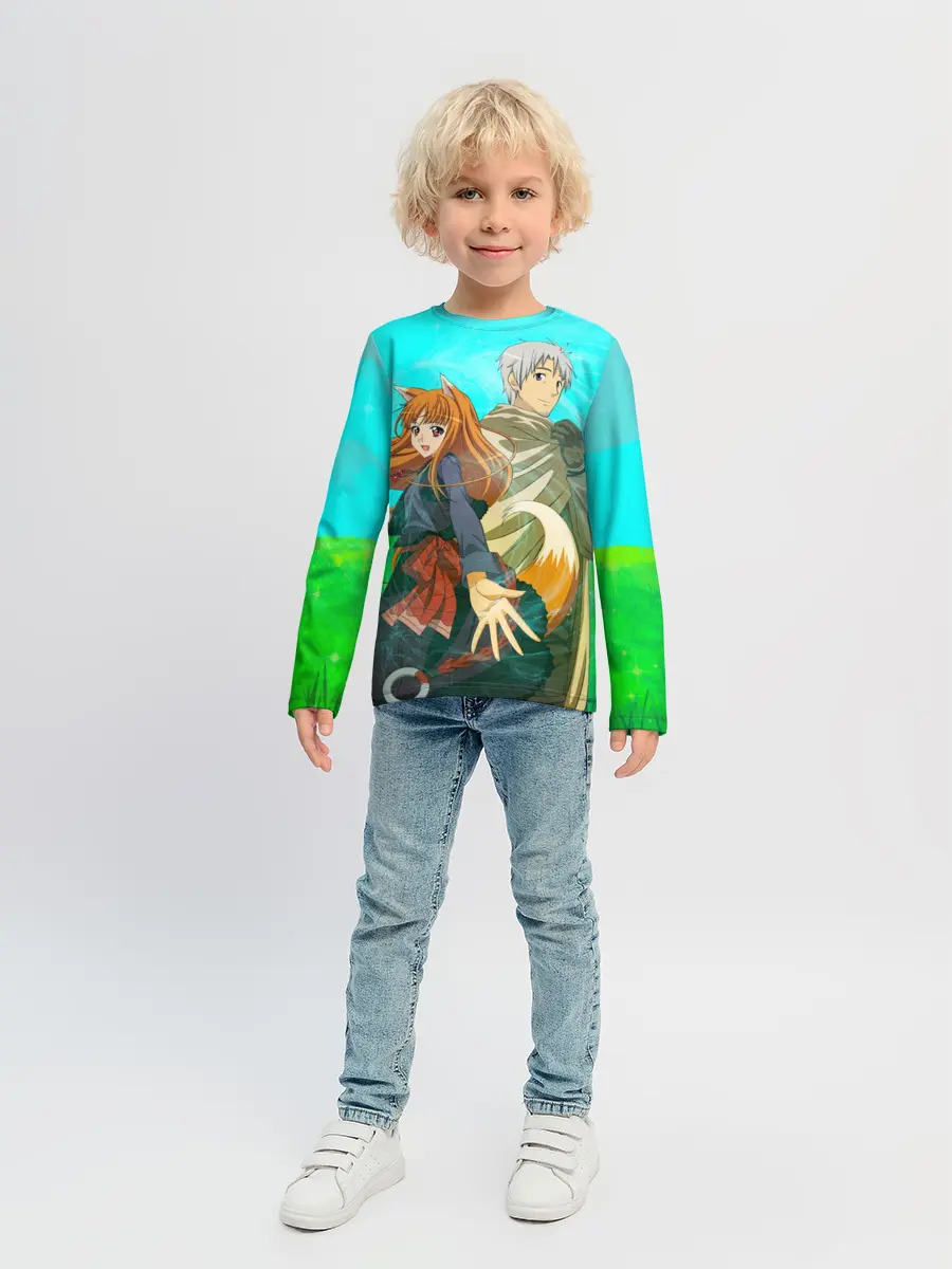 Детский лонгслив / Волчица и пряности