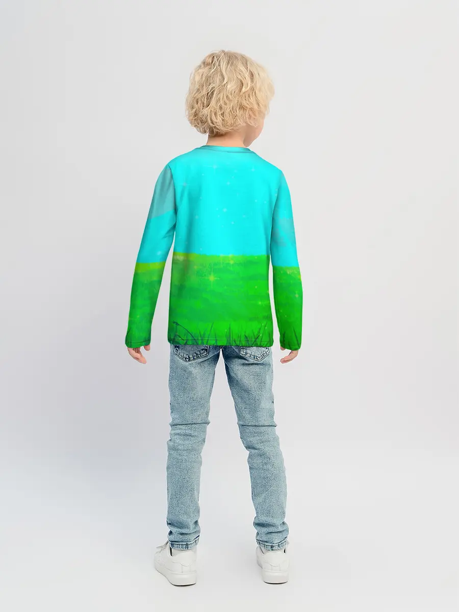 Детский лонгслив / Волчица и пряности