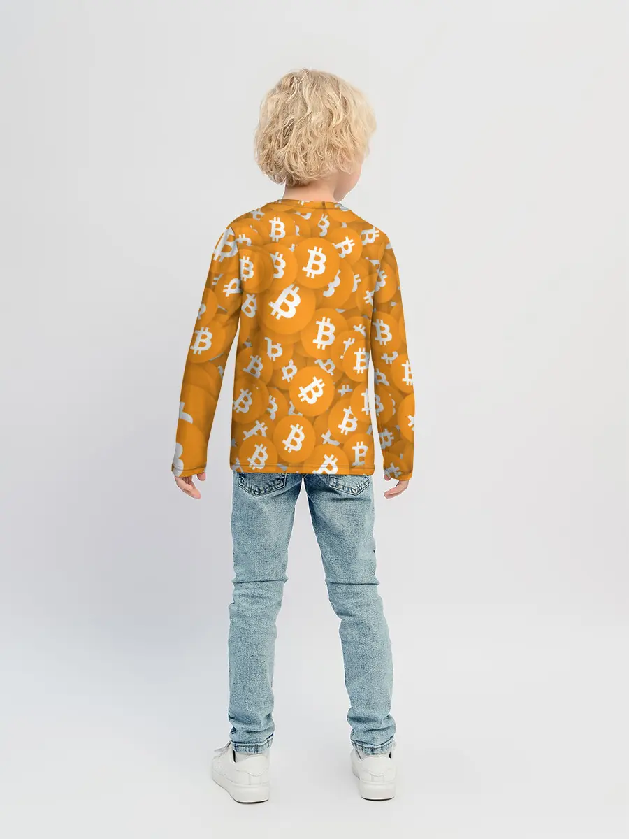 Детский лонгслив / Я БИТКОИН / I AM BITCOIN