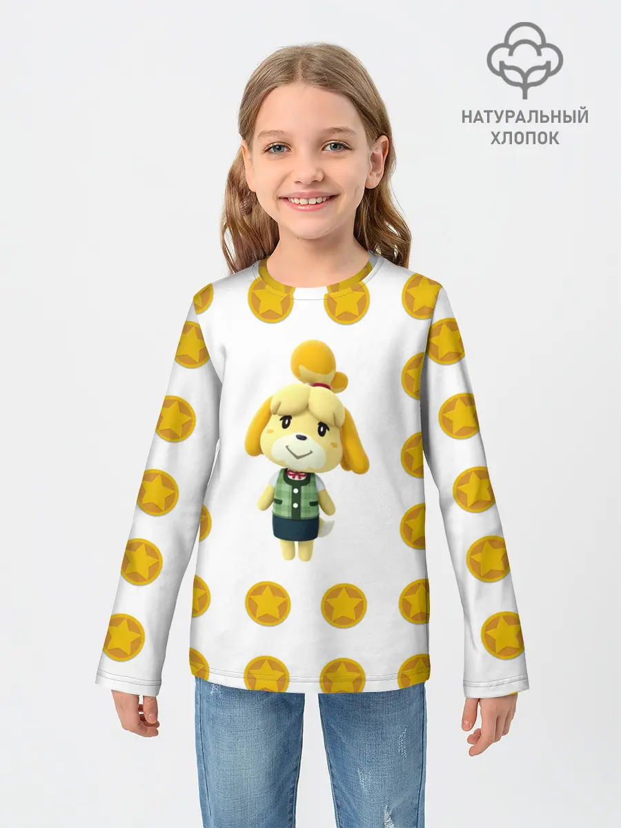 Детский лонгслив / Animal crossing - Isabelle