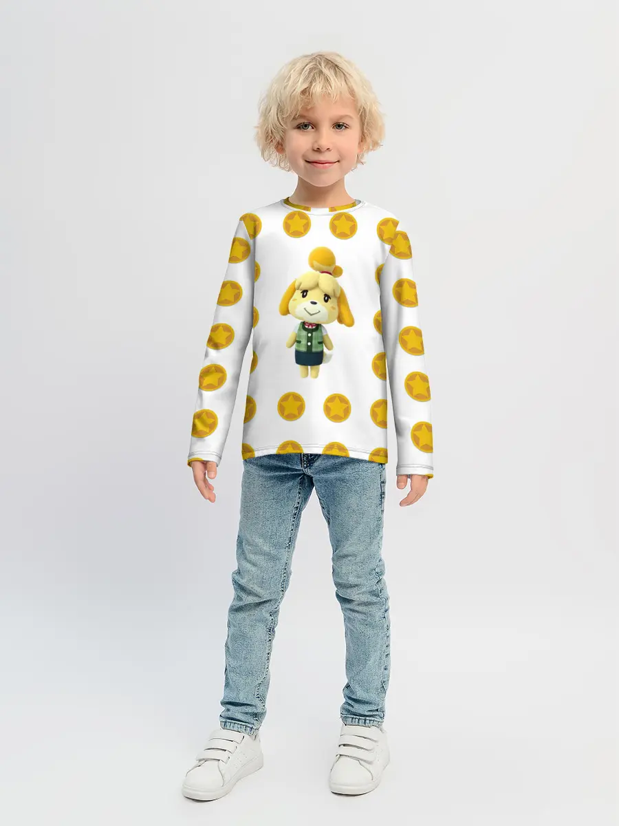 Детский лонгслив / Animal crossing - Isabelle