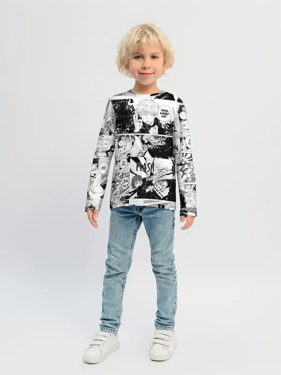 Детский лонгслив / Магическая битва манга