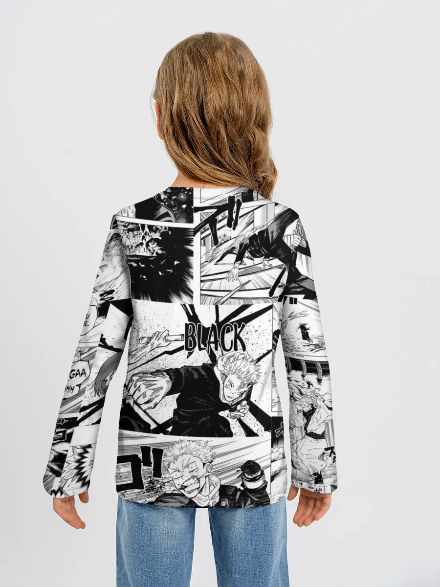 Детский лонгслив / Магическая битва манга