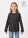 Детский лонгслив / Чёрный Кофе