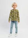 Детский лонгслив / Золотой камуфляж из роз