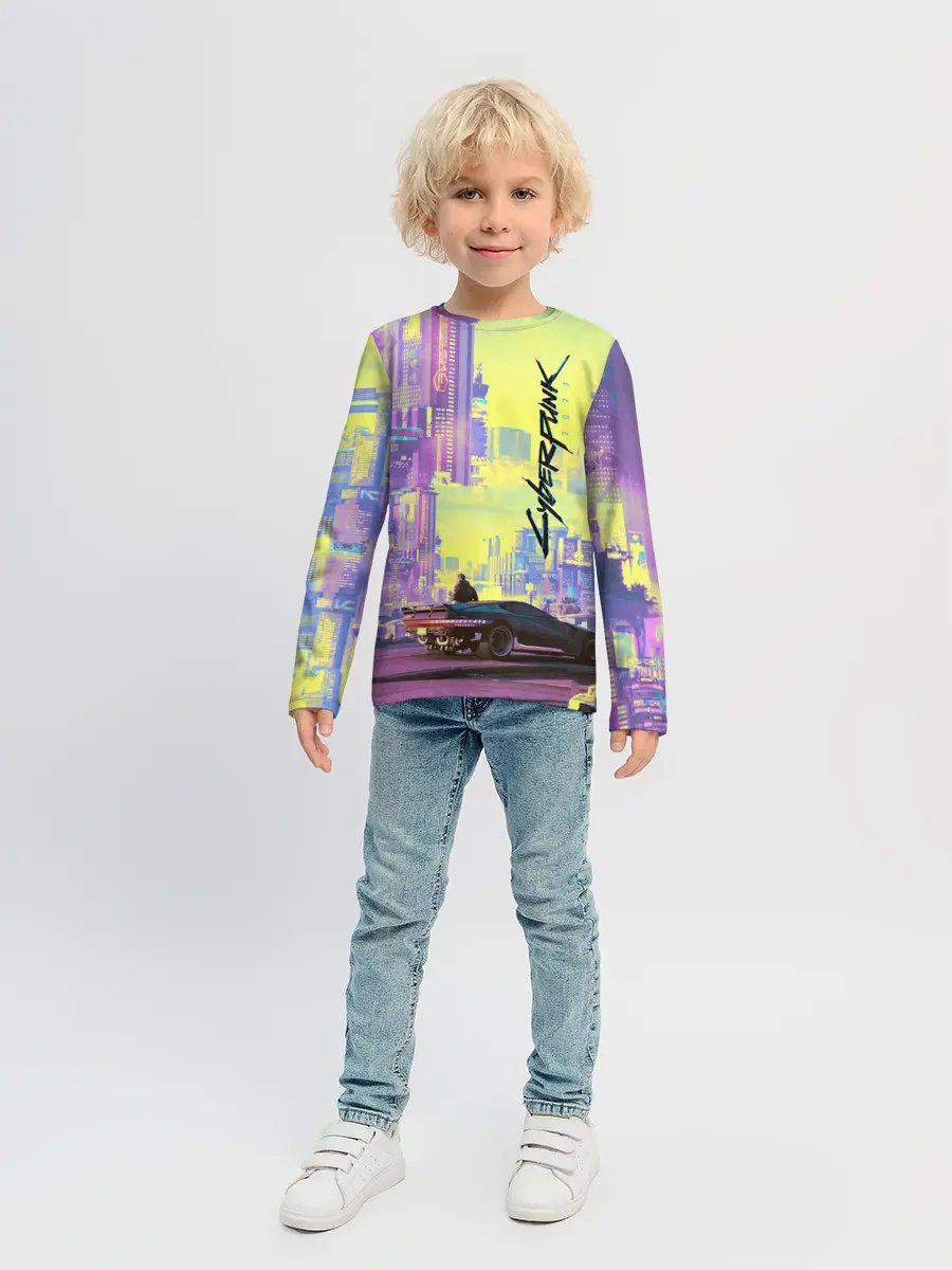 Детский лонгслив / Cyberpunk 2077
