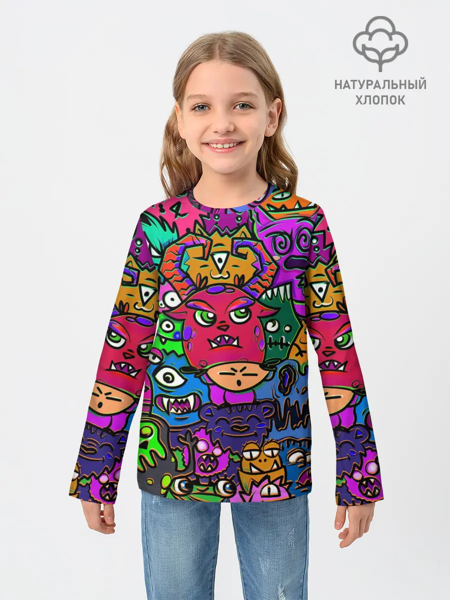 Детский лонгслив / Happy