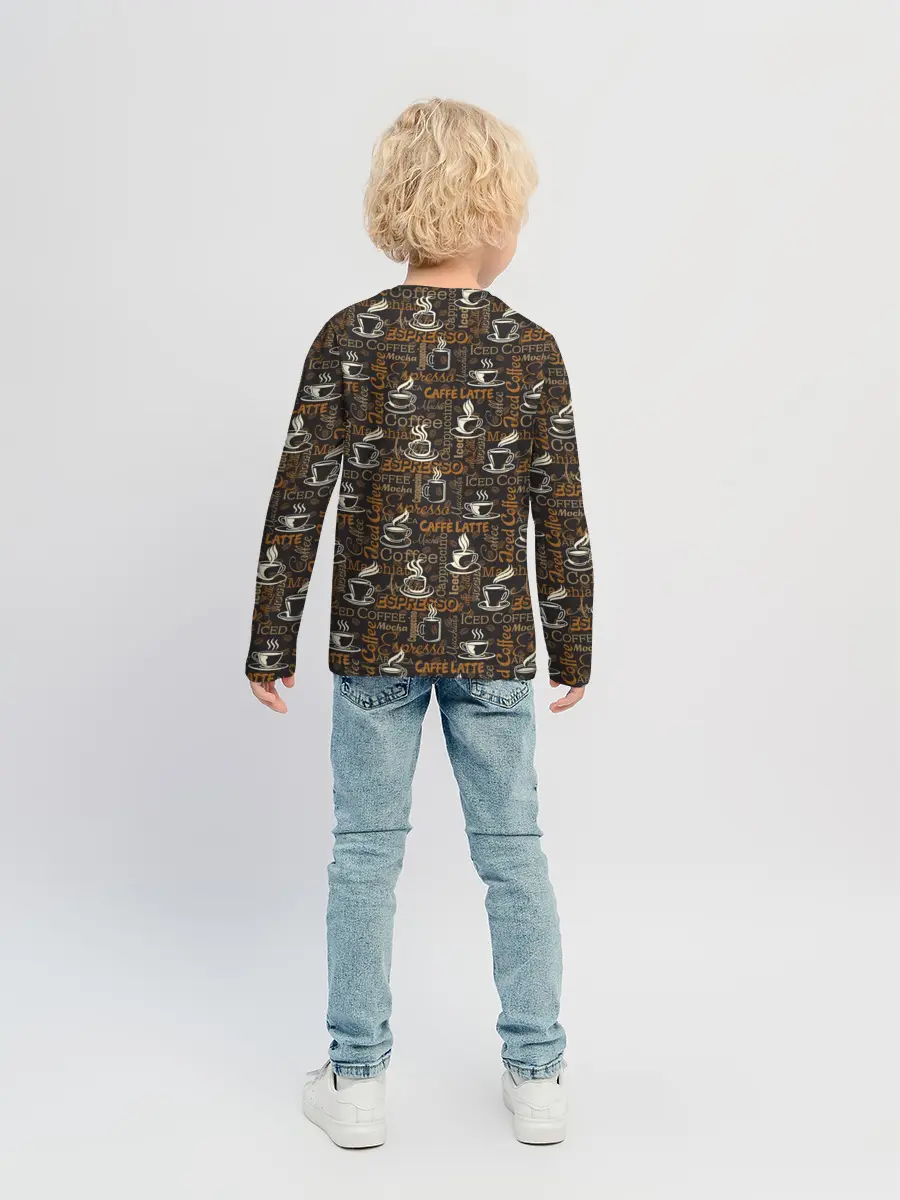 Детский лонгслив / Coffee