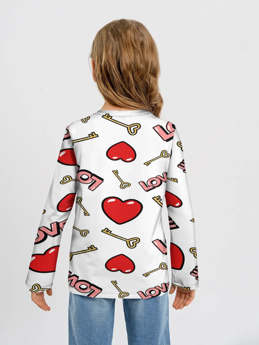 Детский лонгслив / Valentines Day