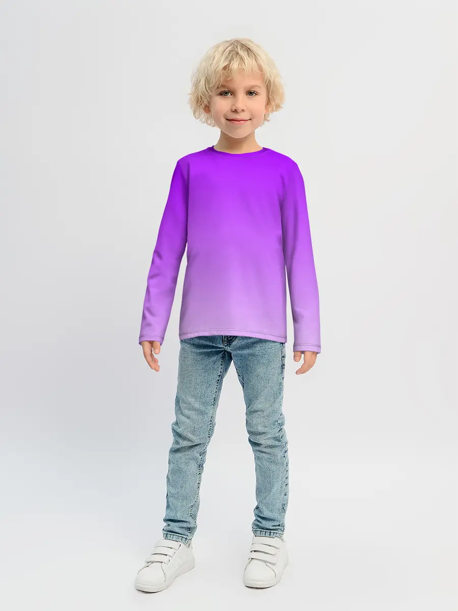 Детский лонгслив / Фиолетовый космос