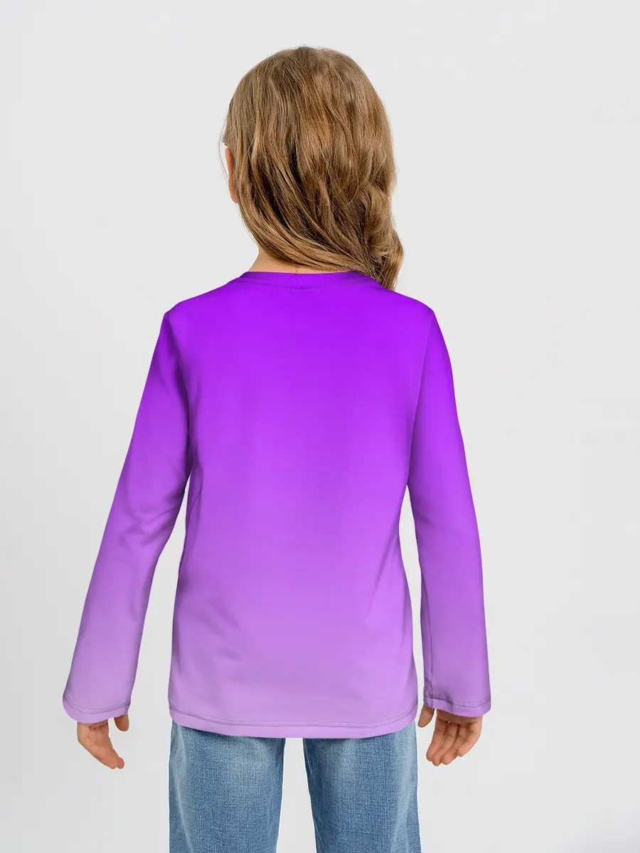 Детский лонгслив / Фиолетовый космос