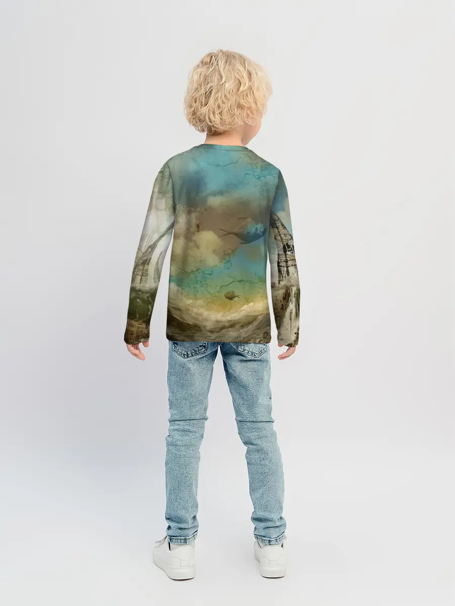 Детский лонгслив / Рыба-дирижабль