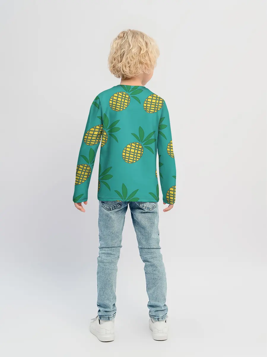 Детский лонгслив / Ананасы