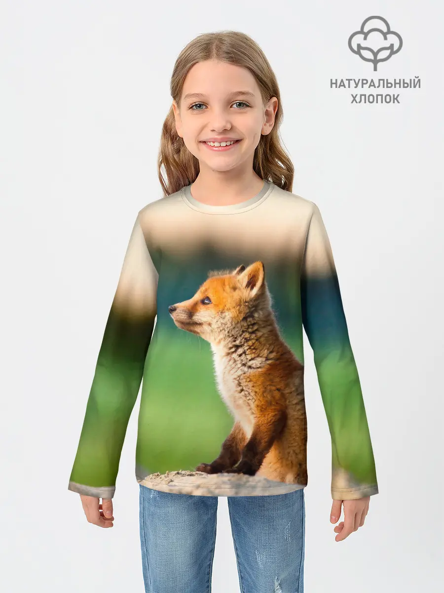 Детский лонгслив / Лиса
