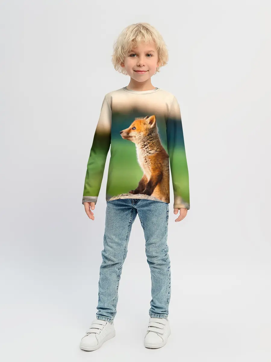 Детский лонгслив / Лиса