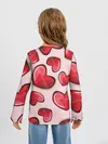 Детский лонгслив / Узор Сердечки для влюбленных