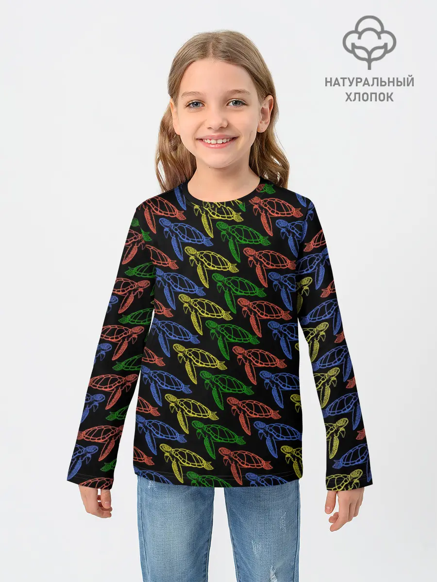 Детский лонгслив / Черепашки