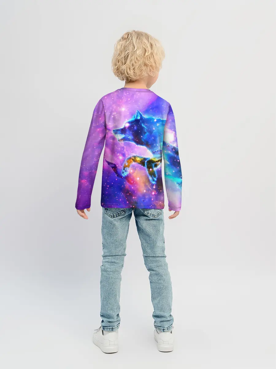 Детский лонгслив / Волки